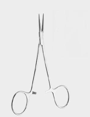 Затискач ХОЛСТЕДА (HALSTED) кровоспинний типу «москіт», прямий, 12,5 см (cm). Бренд: Zepf (Зепф).